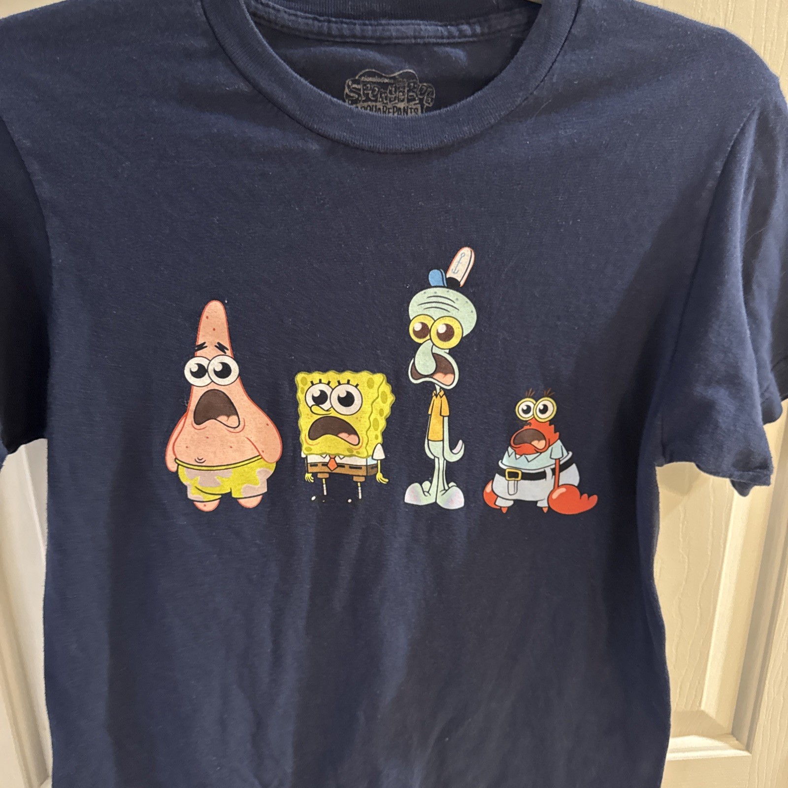 SPONGEBOB SQUARE PANTS AND FRIENDS T SHIRT MENS BLUE Small S gallery