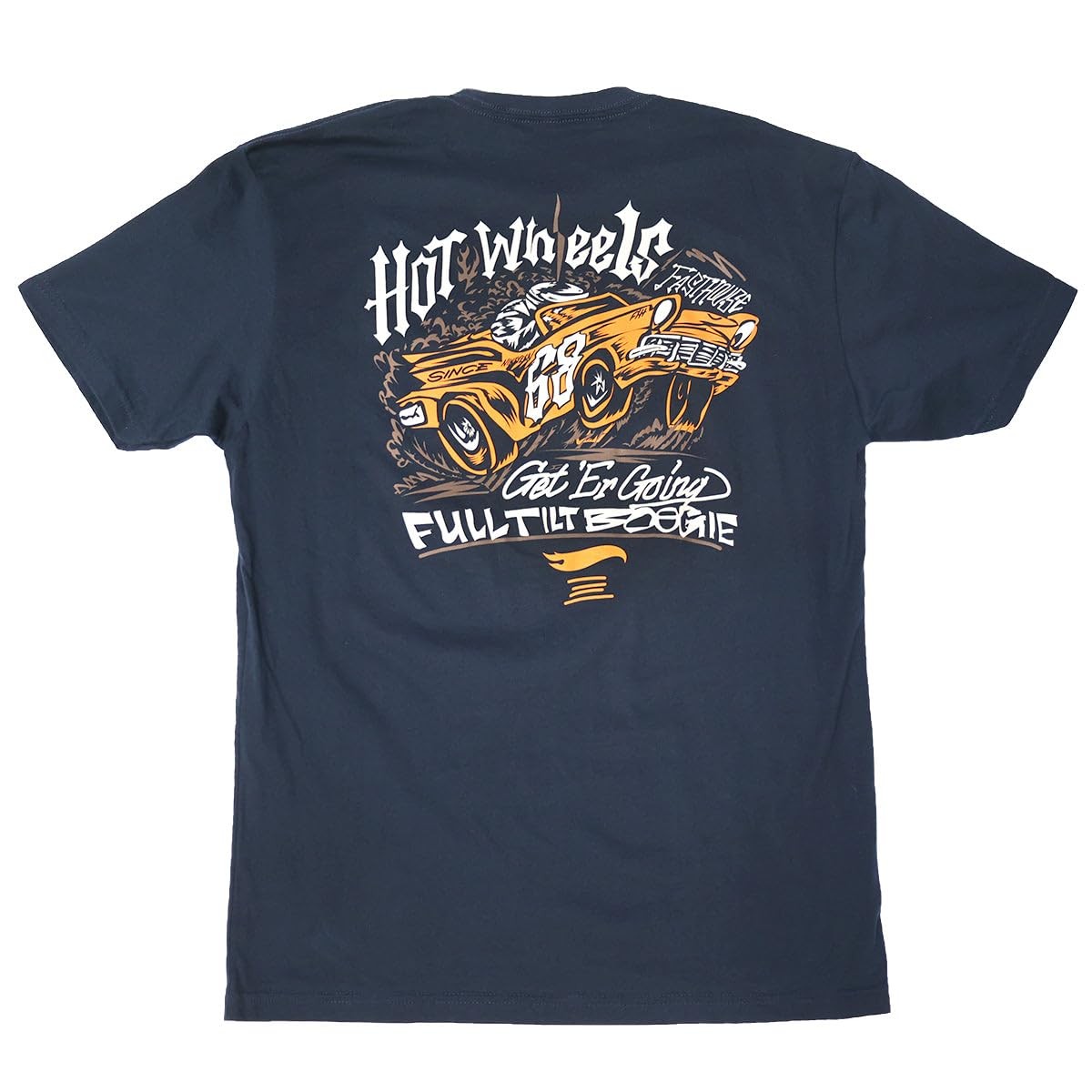 FASTHOUSE Hot Wheels Full Tilt Midweight Short Sleeve Tee (Navy, Medium)