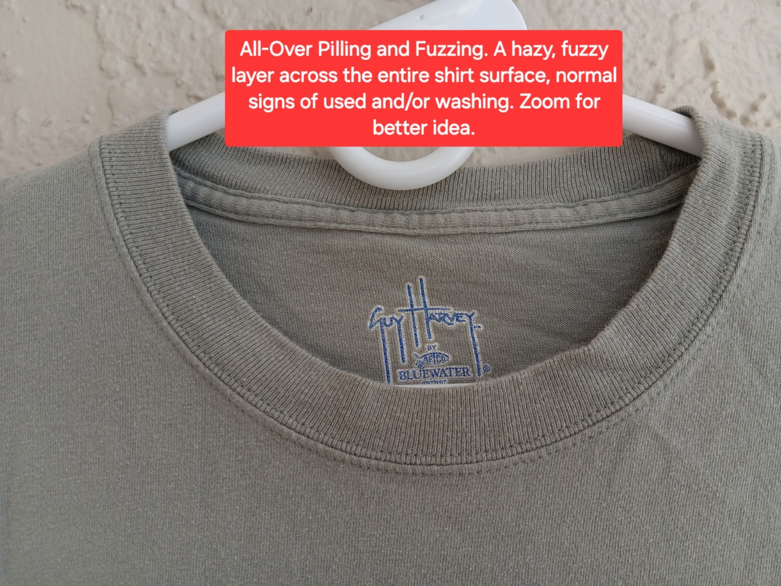 Vtg Guy Harvey By AFTCO Bluewater T Shirt Mens Size XL 2005 Graphic Logo Pocket gallery