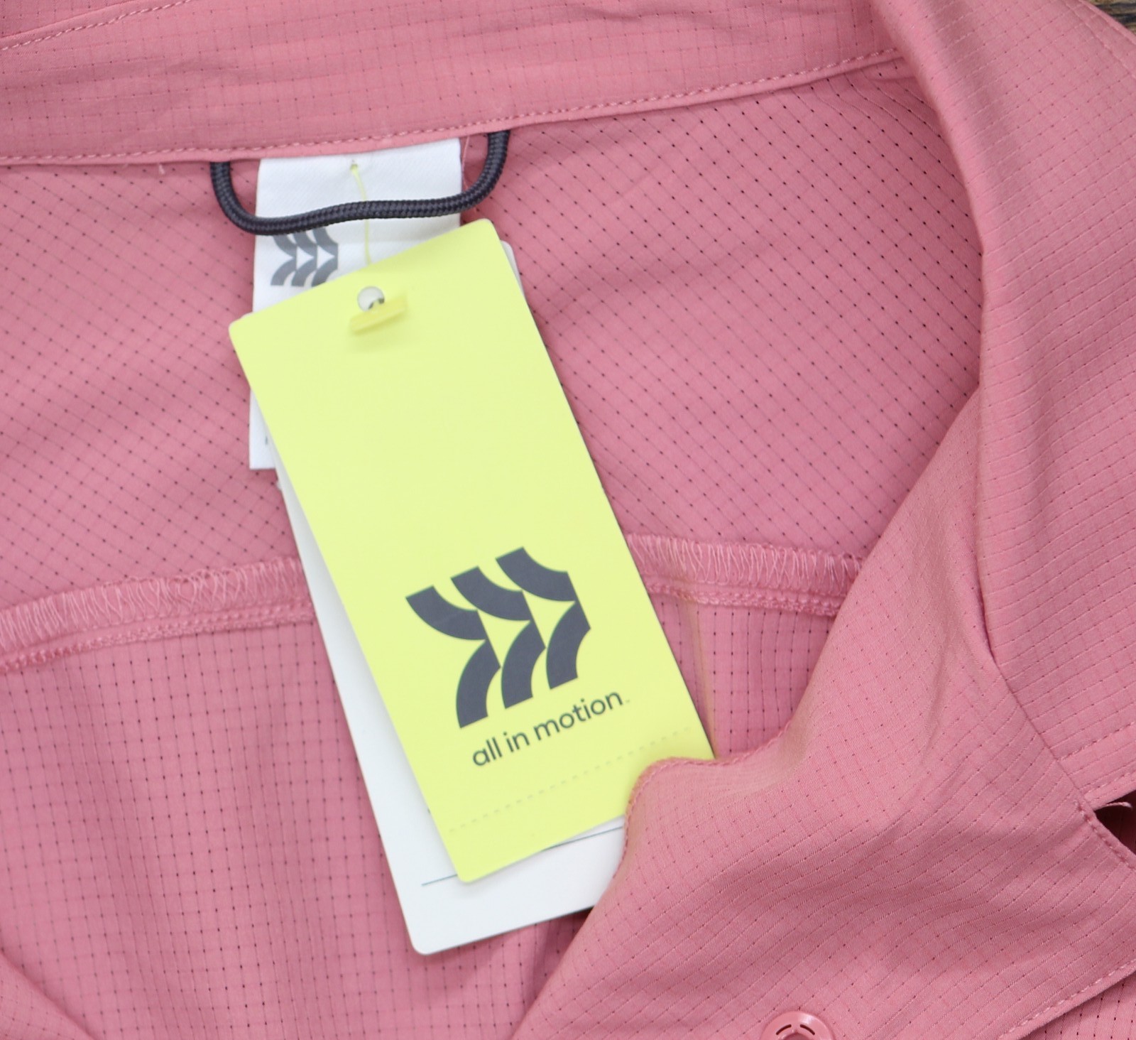all In Motion Mens Everyday Woven Shirt 89432482 Rose Pink M gallery