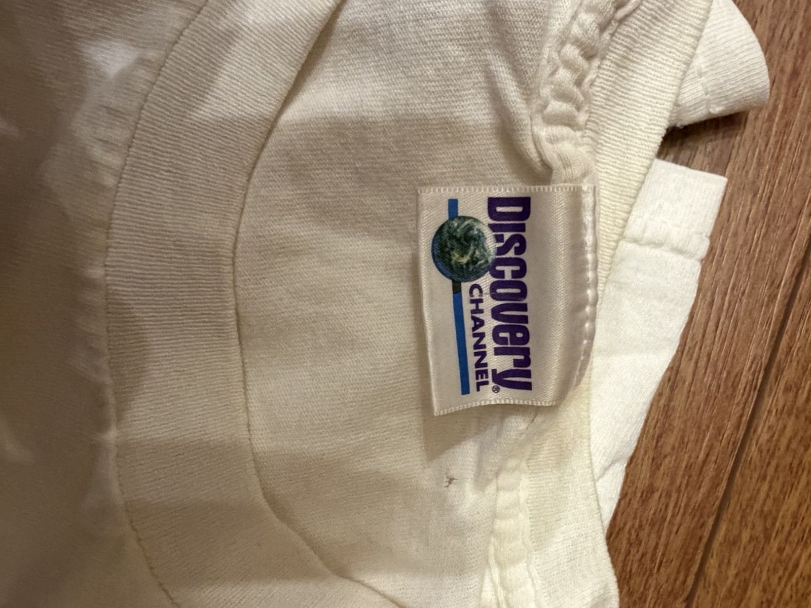 Discovery Channel Cotton Men's White Graphic Aviation Crew Neck T-Shirt M gallery