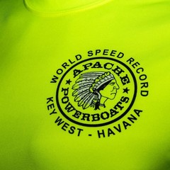 Official World Speed Record Apache Star Tee | Cotton/Performance | Safety Green