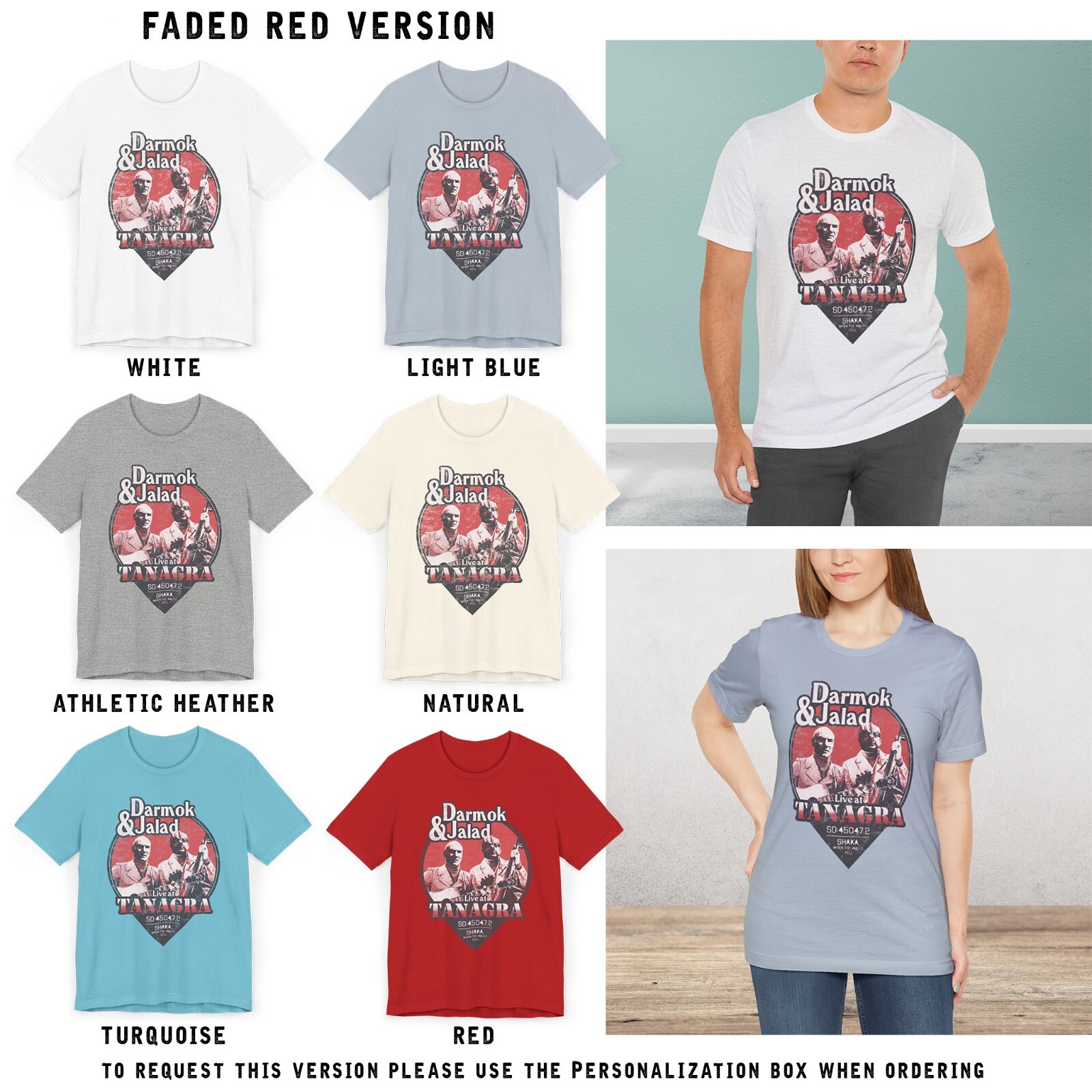 Darmok and Jalad at Tanagra Concert Sci-Fi Parody T-Shirt gallery