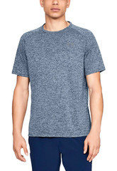 UNDER ARMOUR MEN’S UA TECH™ 2.0 SHORT SLEEVE TEE TRAINING GREY/ACADEMY BLUE M