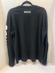 Young and Reckless 21 Savage Long-Sleeved Mens T-Shirt Size XL Black And White