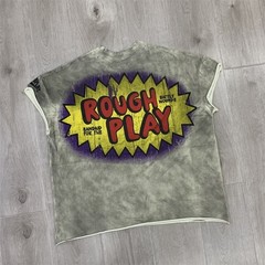 RoughPlay Beaded Washed Vintage Sleeveless T-Shirt