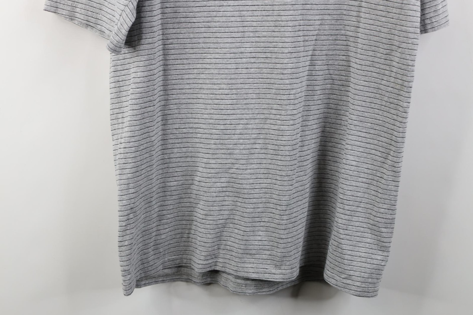 Vintage 90s Streetwear Mens Size Medium Blank Striped Short Sleeve T-Shirt Gray gallery