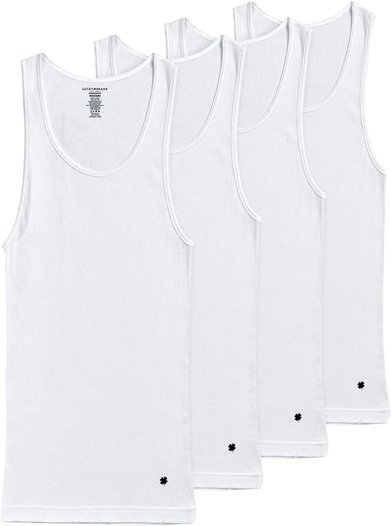 LUCKY BRAND® Men's Men's 4 Pack Everyday A-Shirts (TOP Tank) COTTON CPT15004 gallery