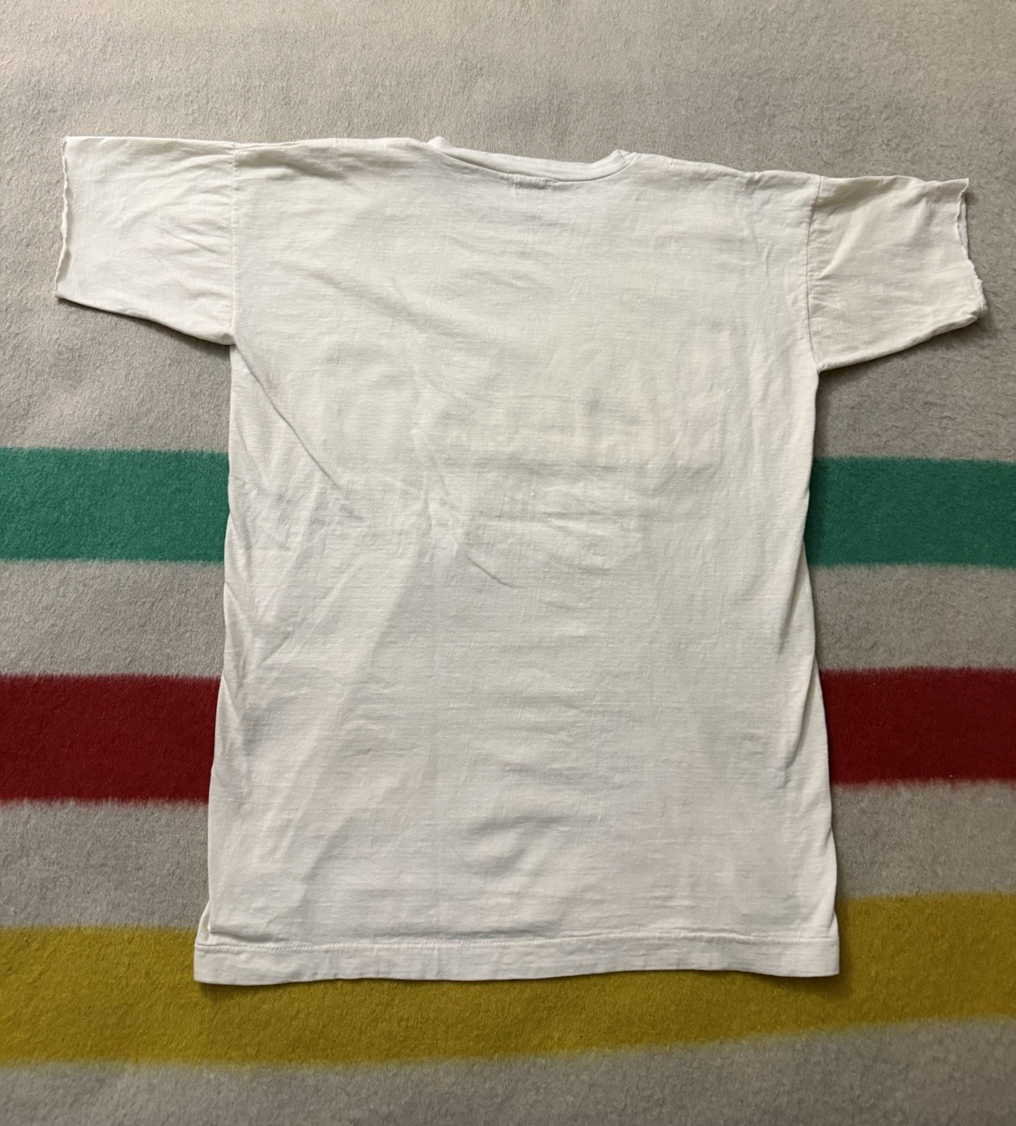Vintage 30s 40s Paneled White Blank Tee Jersey All 100% Cotton 20.5x27x28 Rare gallery