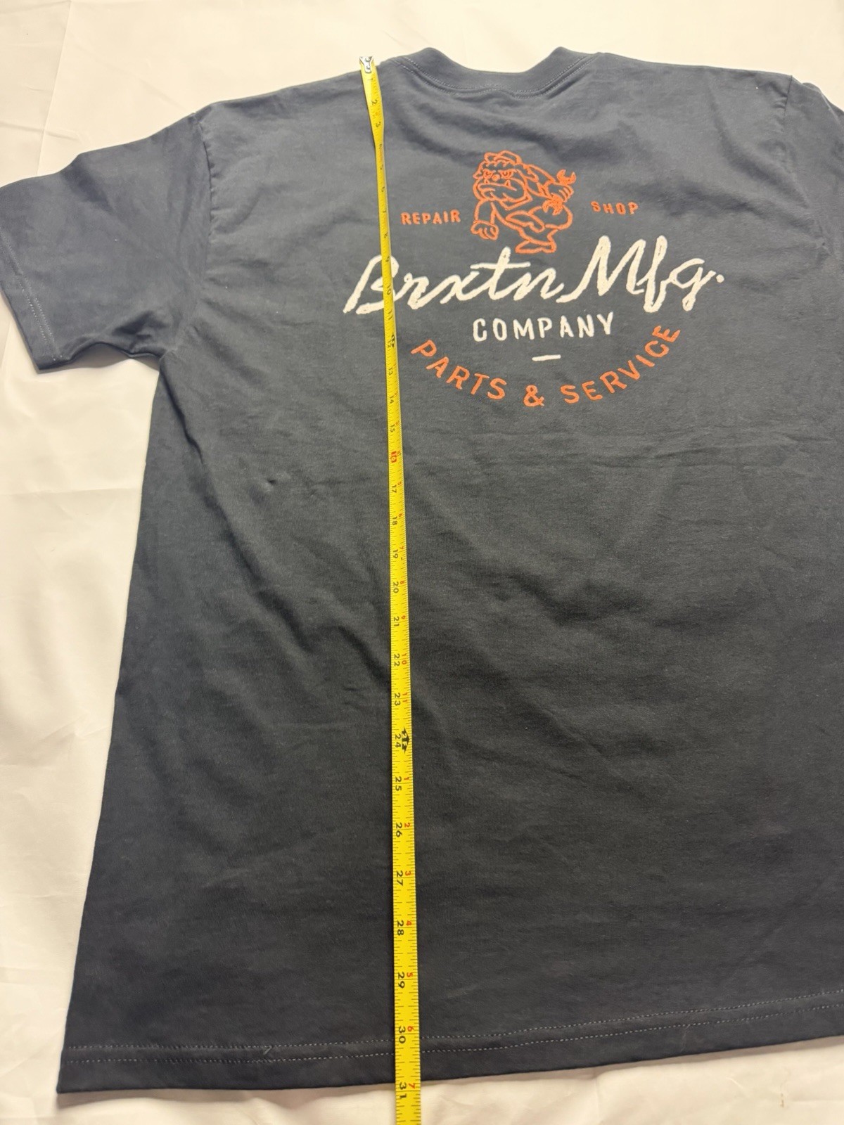 Brixton Mfg Parts and Service Standard Fit Mens SS T Shirt Sz L Bulldog B070 gallery