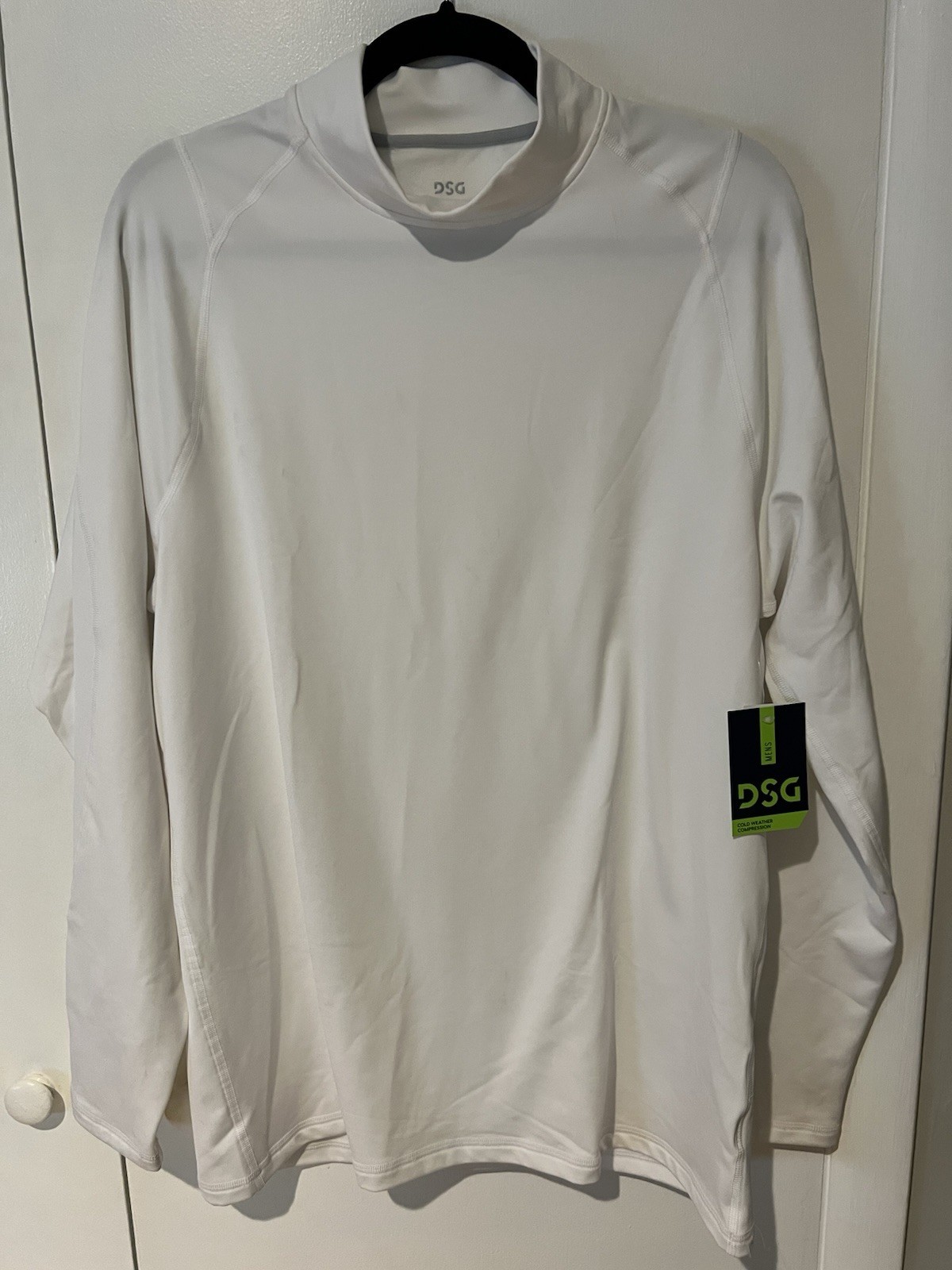 NWT DSG Men's Cold Weather Compression Crew Neck Top White Base Layer Size XL gallery