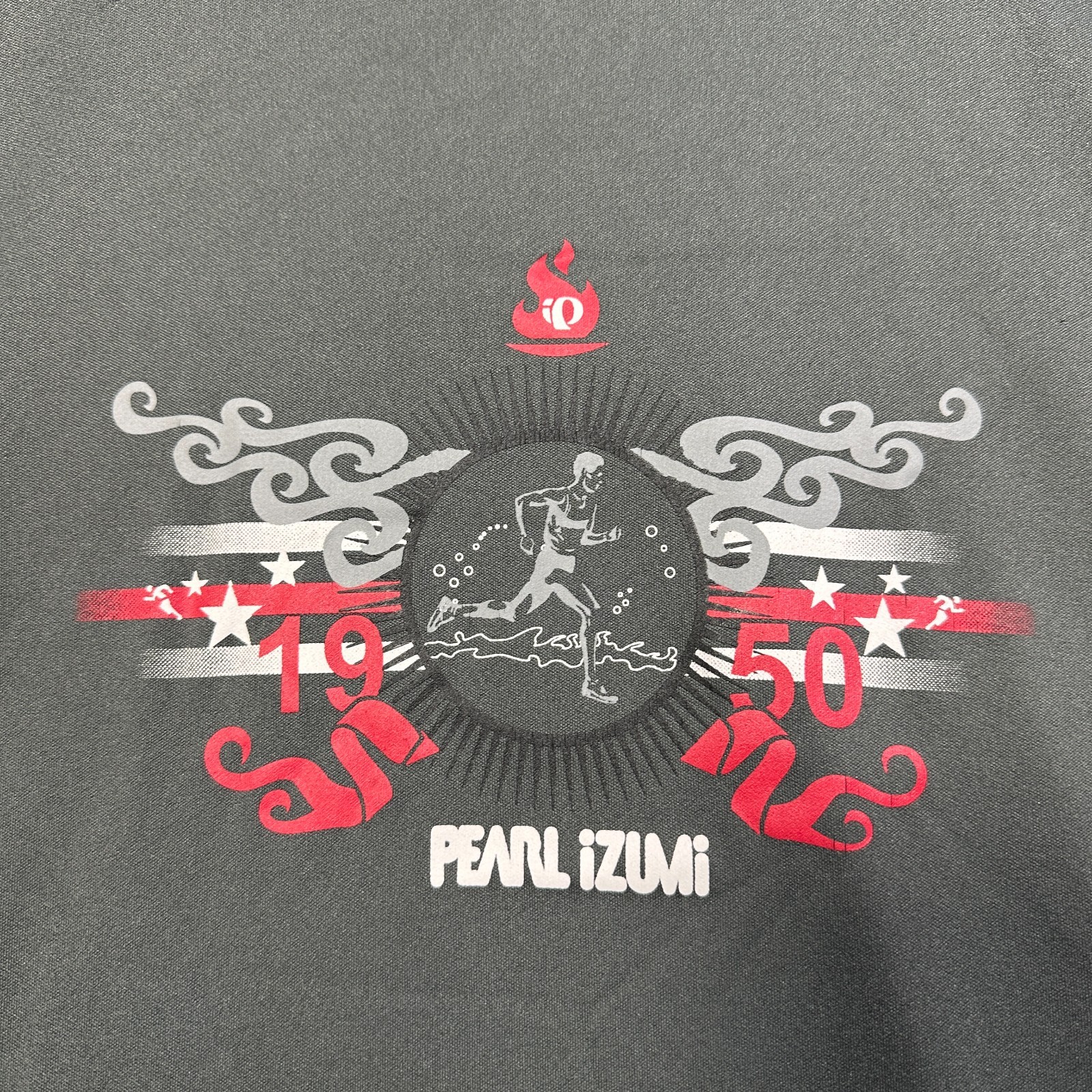 Pearl Izumi Tee Shirt Mens Large Gray 1950 Graphic Short Sleeve Crew Neck gallery