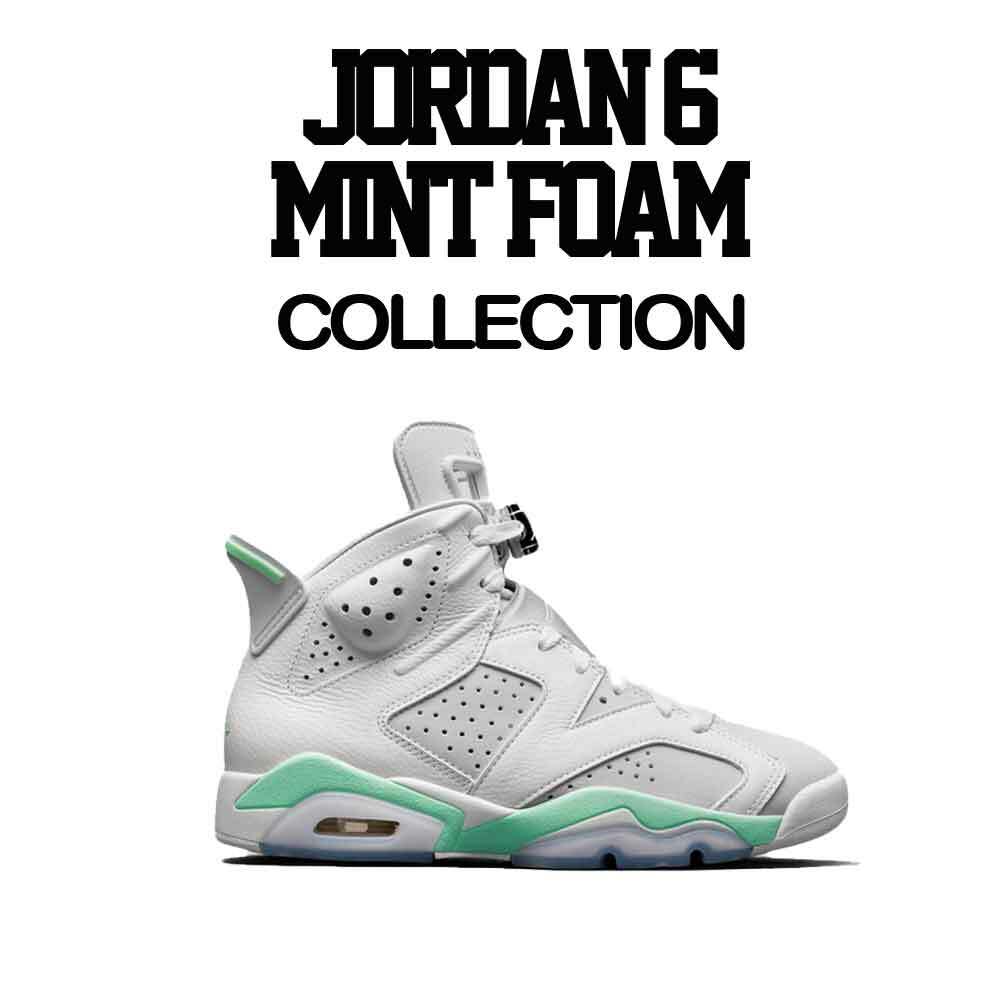 Shirt To Match Jordan 6 Mint Foam Retro Shoes - Sneaker Threads Logo Tees gallery