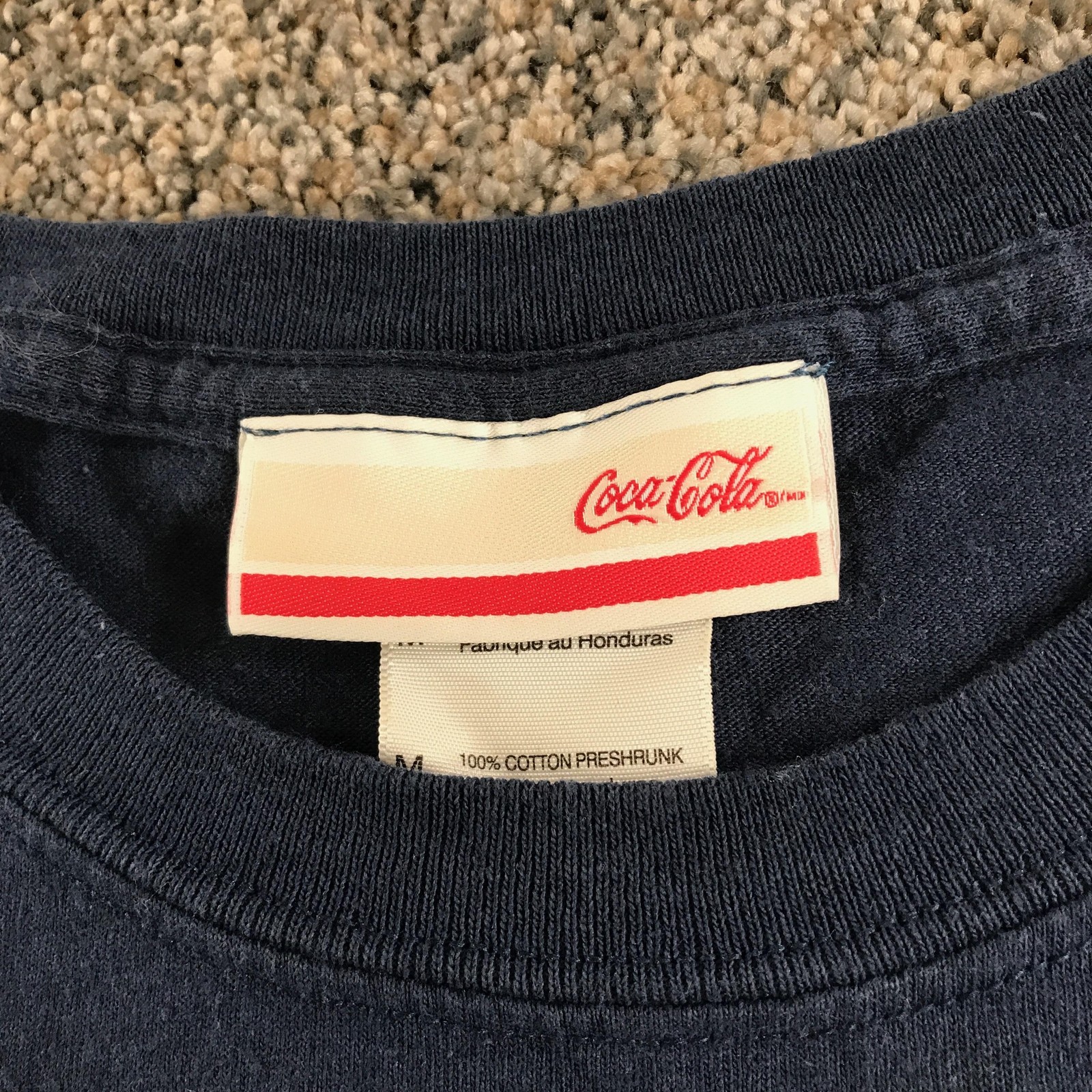 Coca-Cola Shirt Mens Medium Blue Polar Bear Moon Coke Bottle Graphic Tee gallery