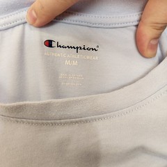 Champion Soft Periwinkle Purple Classic Short Sleeve Crewneck Casual Tee Medium