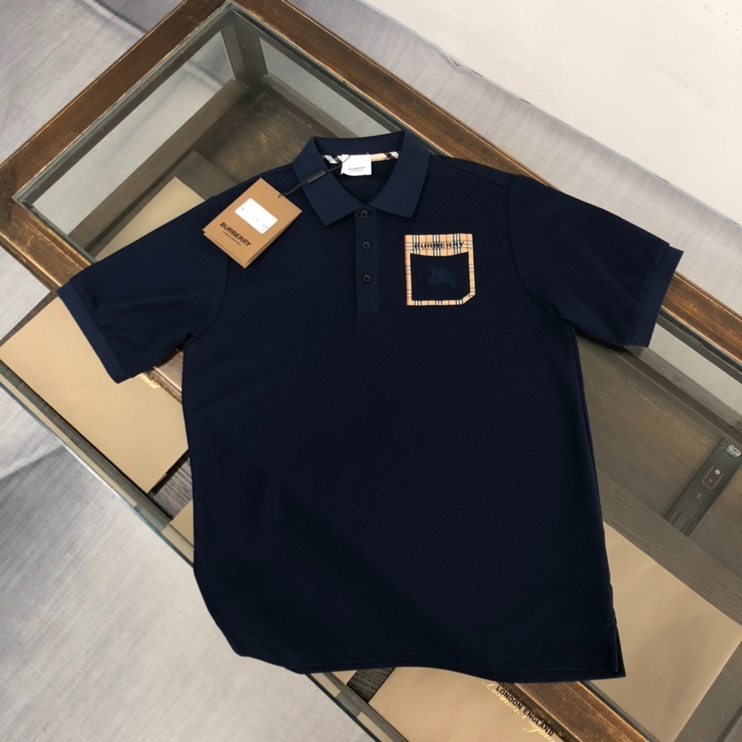 Moncler Men’s Navy Blue Short-Sleeve Polo Shirt XL