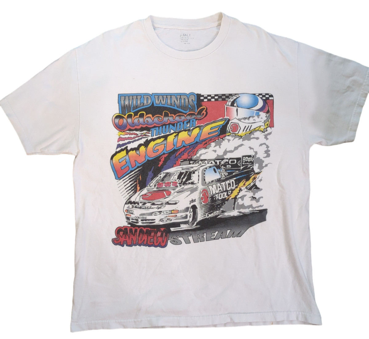 J GALT All Over Print One Size Racing Matco Tools MADE IN USA Graphic Tee gallery
