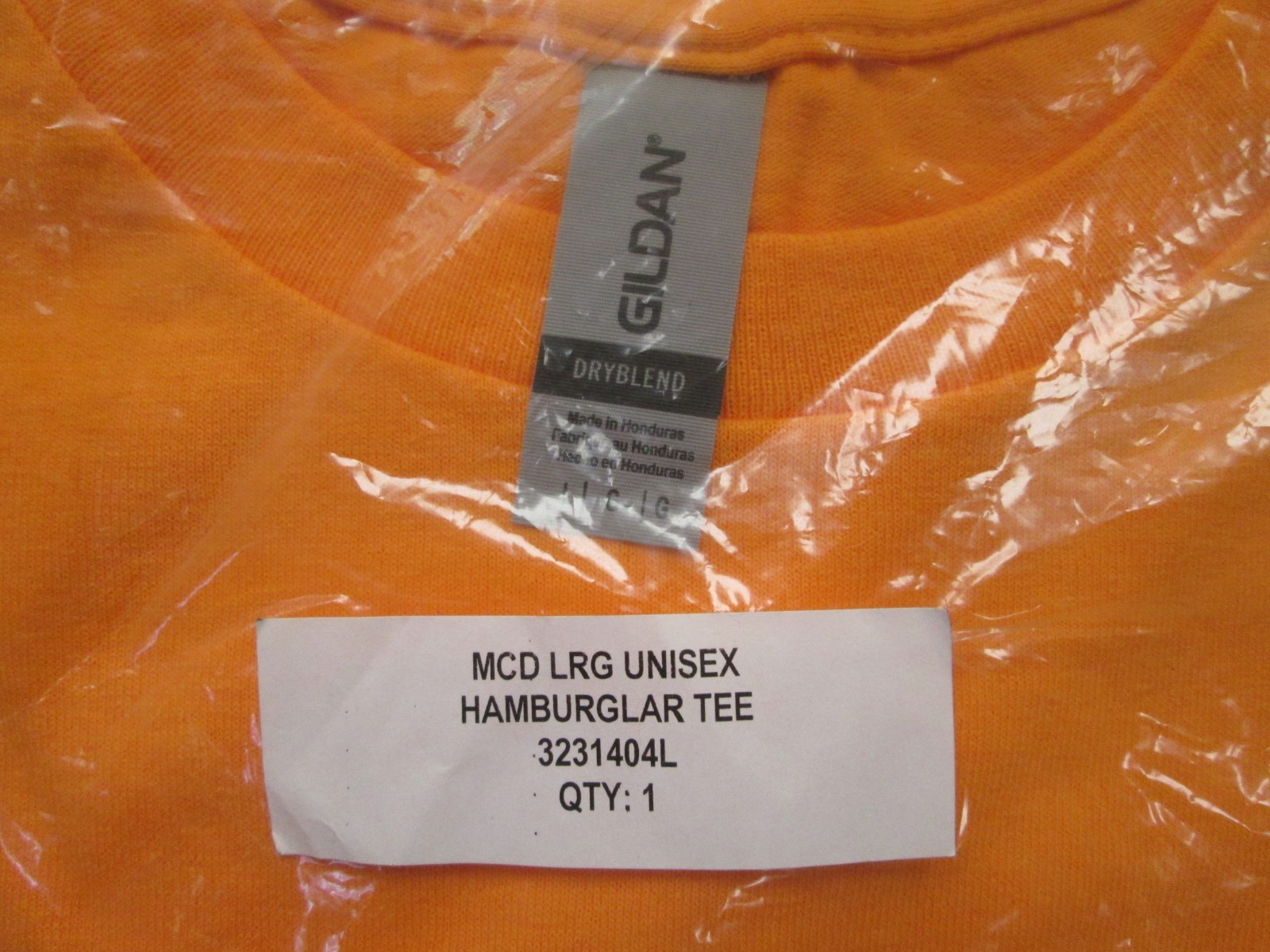 Brand New McDonald's Limited Edition Hamburglar Orange Employee Large T-Shirt L gallery