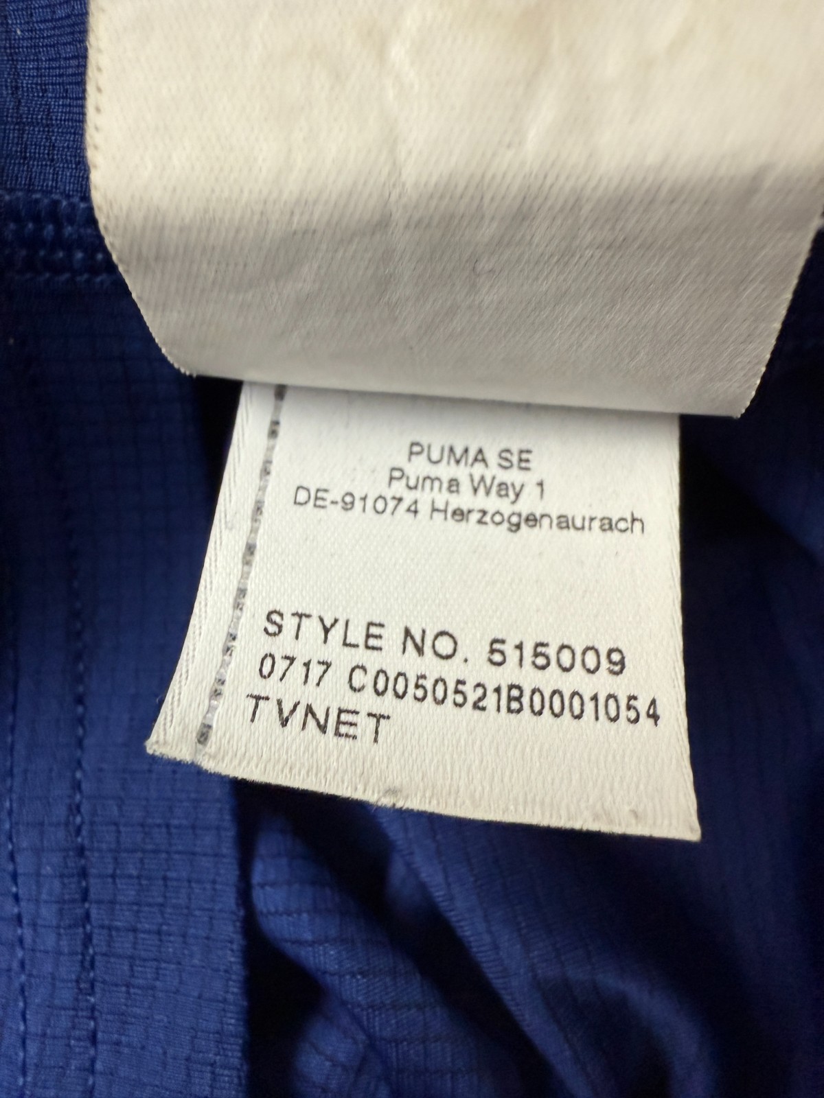 PUMA T-Shirt Small S 34-36 in Blue Polyester Crew Neck Short Sleeve gallery