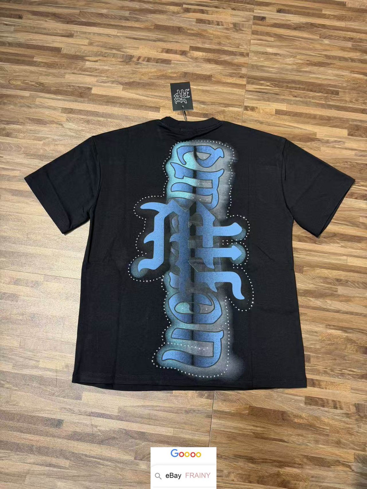MENS WHITE SUMMER EMOTION T SHIRT HIGH STREET RHINESTONE ANGEL HIP HOP TOPS TEE gallery