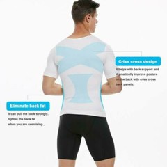Men Athletic Compression Undershirt Body Shaper Comfortable Base Layer T-Shirt