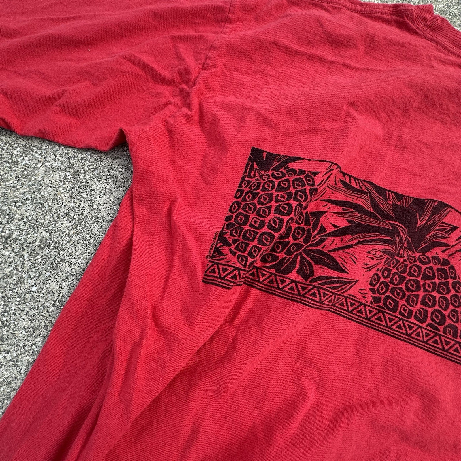 Crazy Shirts Hawaii Candy Apple Red Dyed Shirt Mens Large (23x29) Regular Y2K gallery