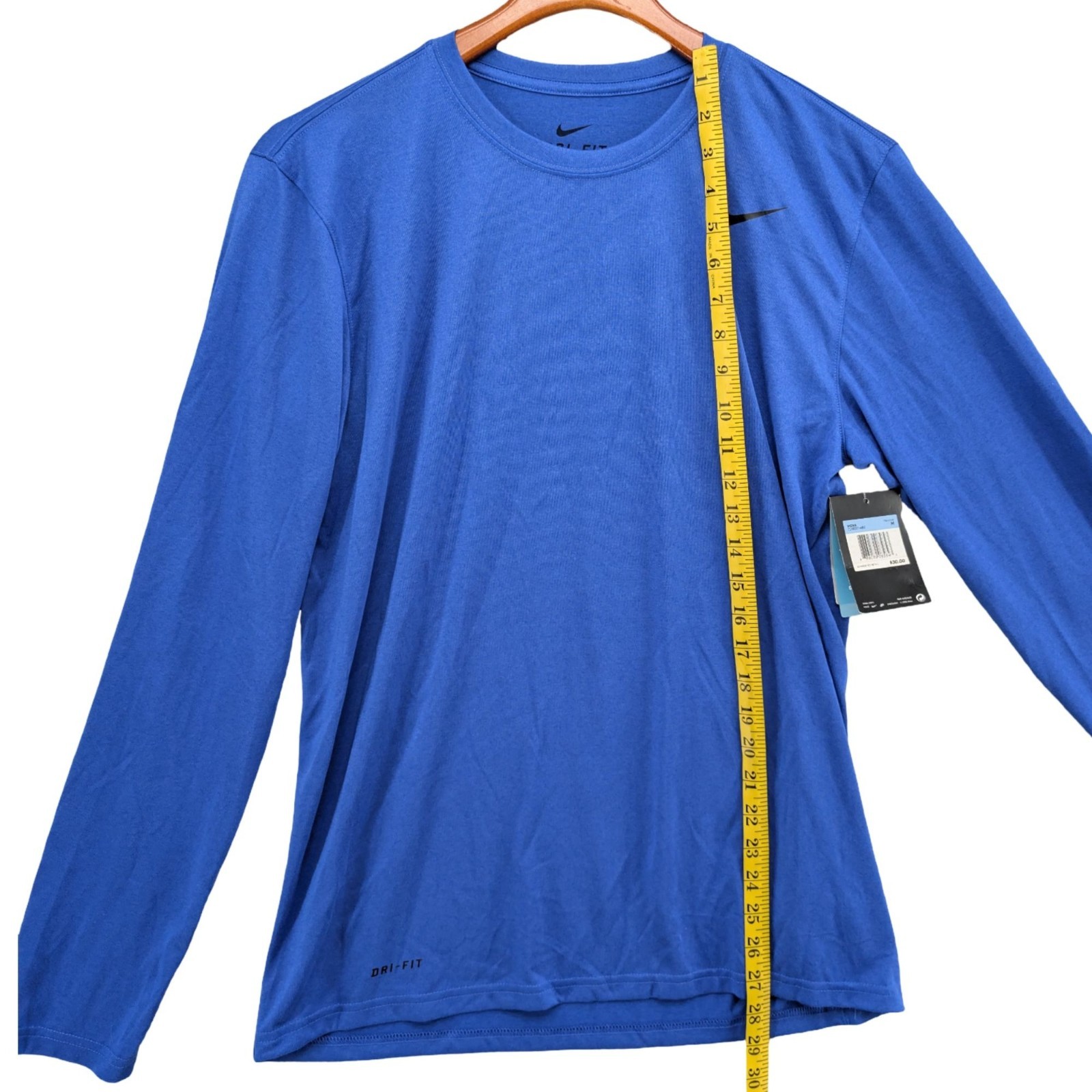 Nike Legend 2.0 T Shirt Mens Blue Long Sleeve Dri Fit Crewneck Pullover Tee Sz M gallery