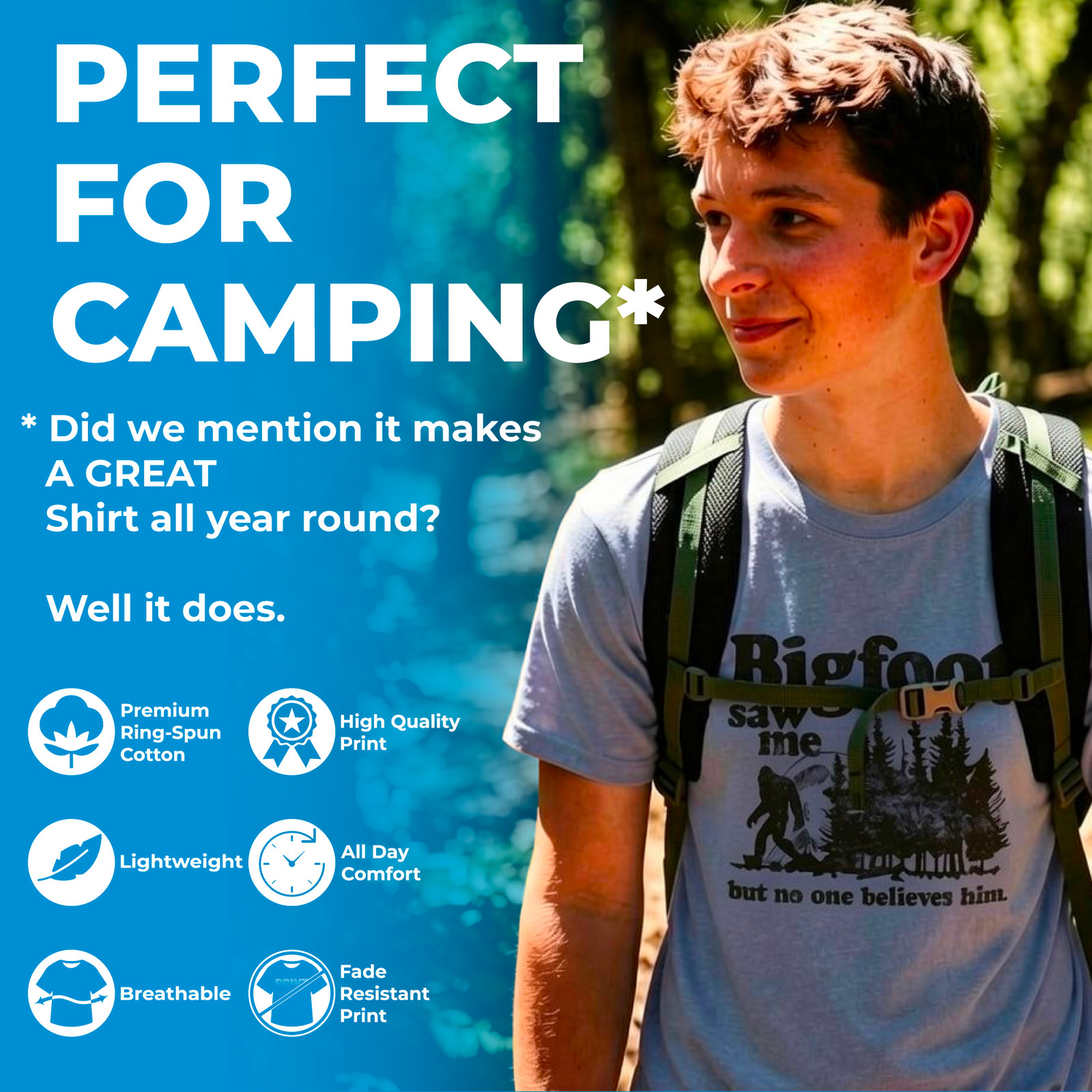 Mens Bear Attack Tip T Shirt Funny Camping Hiking Outdoor Adventure Sarcastic gallery