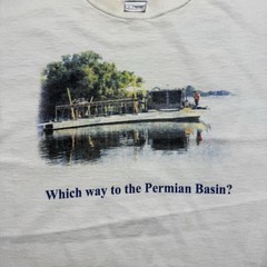 Vintage Lake Pat Cleburne TZ Training Camp Permian Basin Boating Shirt – Large