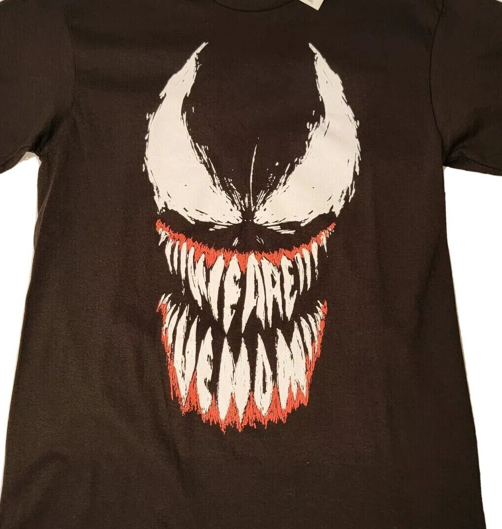 MARVEL VENOM Shirt Mens Extra Large XL Black MCU Comics WE ARE VENOM NWT gallery