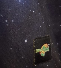 Vintage Space Jam Appliqué Embroidered Taz Basketball in A Space Print Shirt 2XL