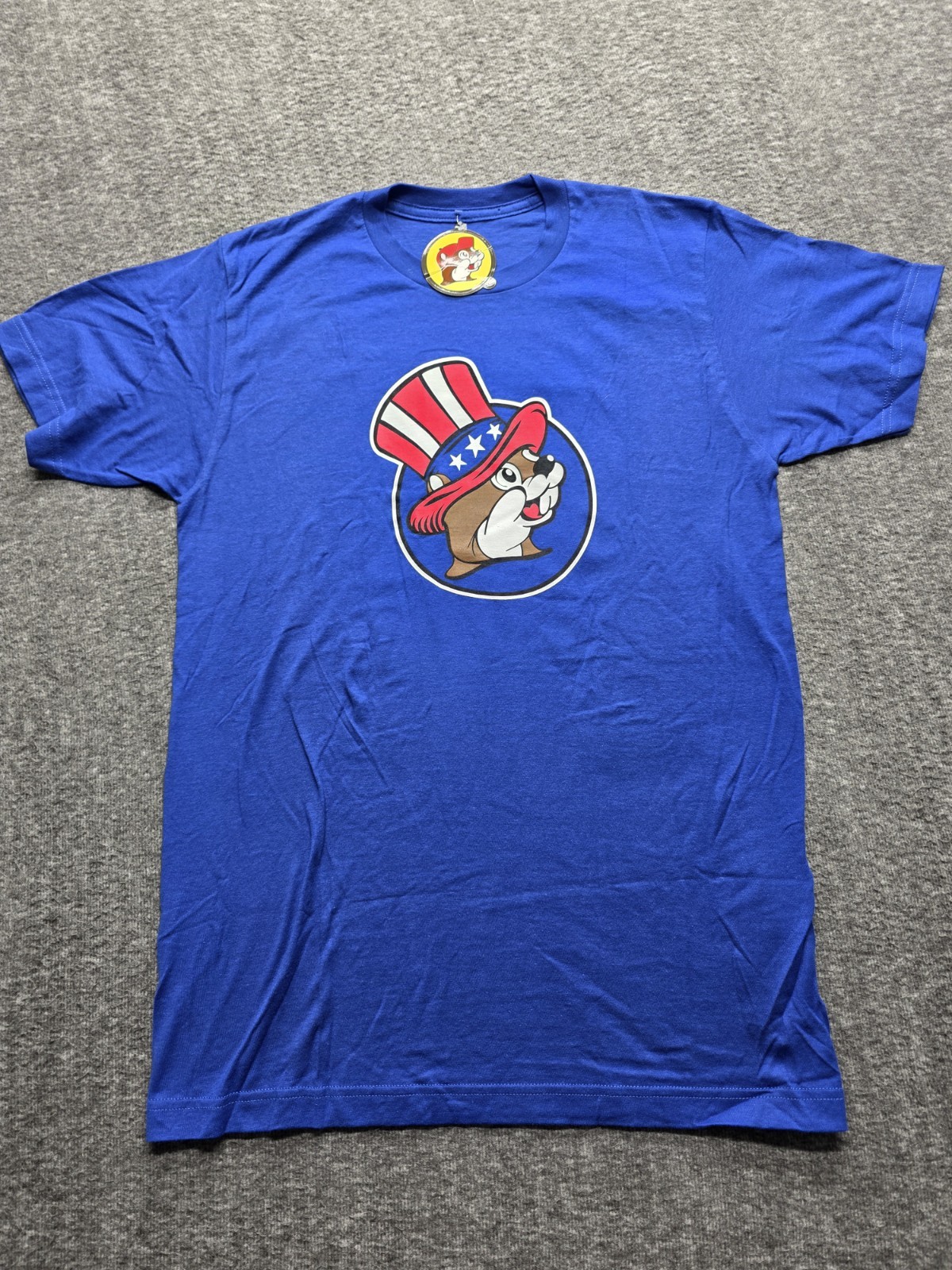NWT Buc-ees “Freedom Ringing” 4th Of July T-Shirt Fireworks Blue Mens Medium gallery