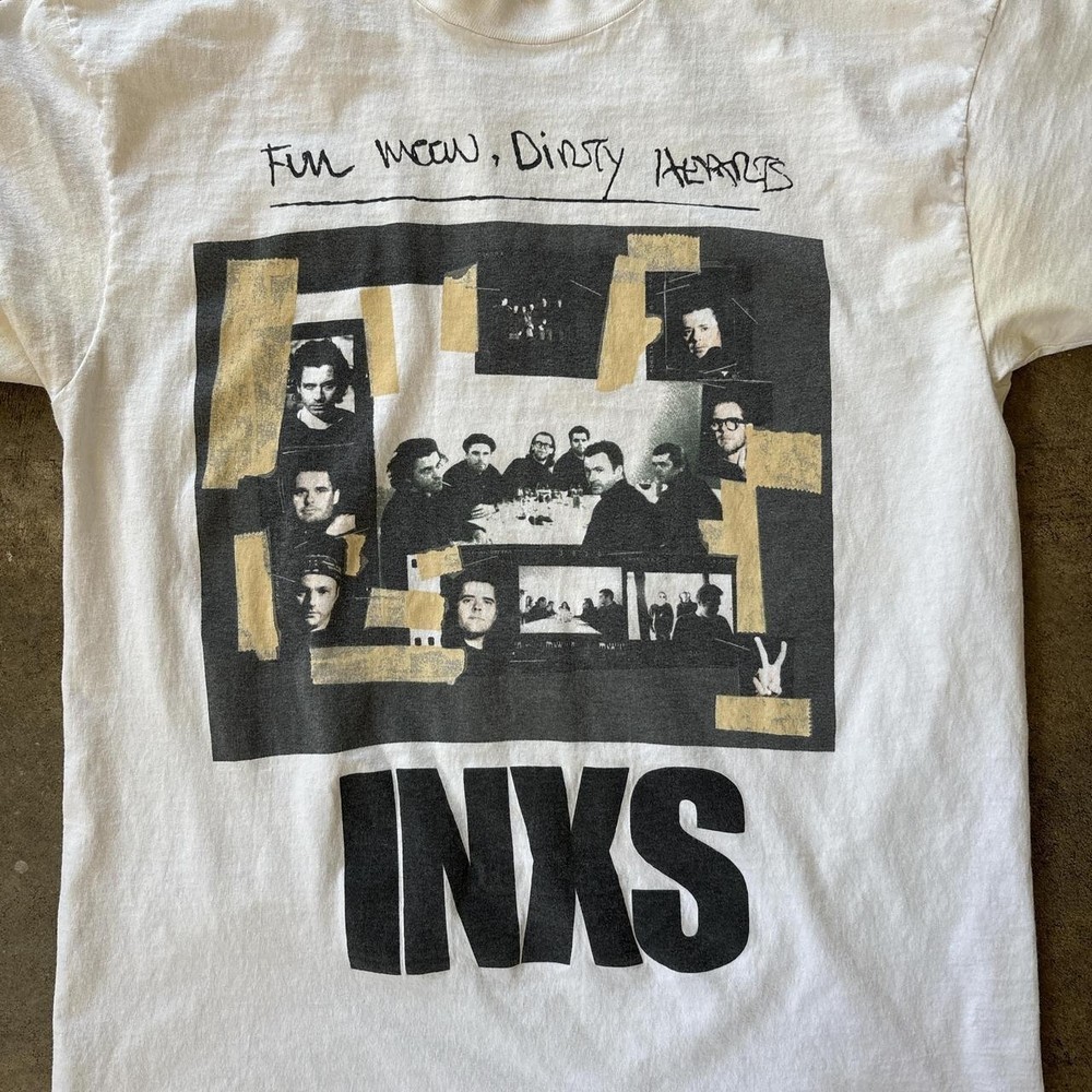 Vintage 1994 INXS Full Moon, Dirty Hearts T Shirt NZL725