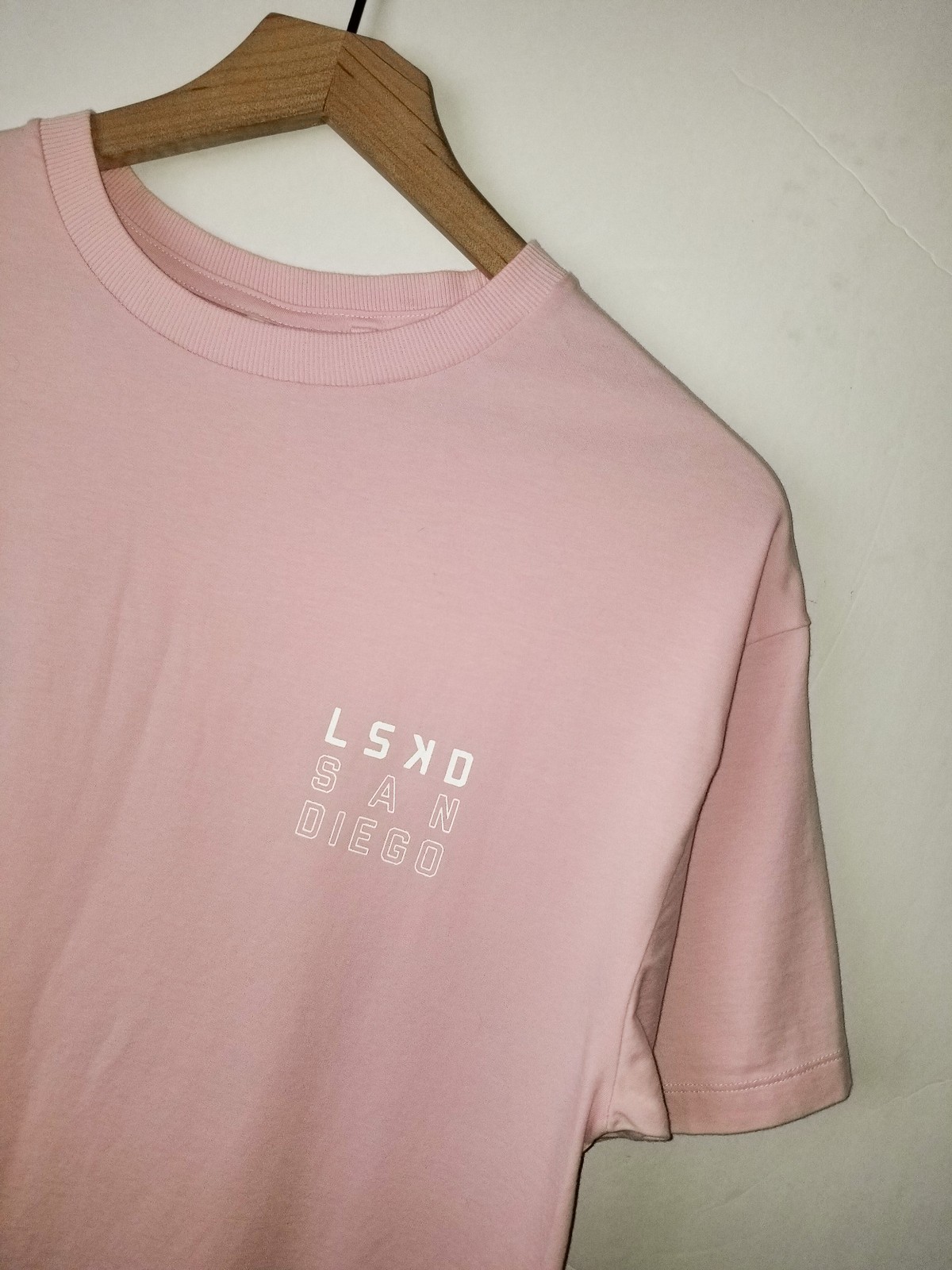 LSKD San Diego T-Shirt Pink Supima Cotton 1% Better Mens NEW 2XS (Measures MD) gallery
