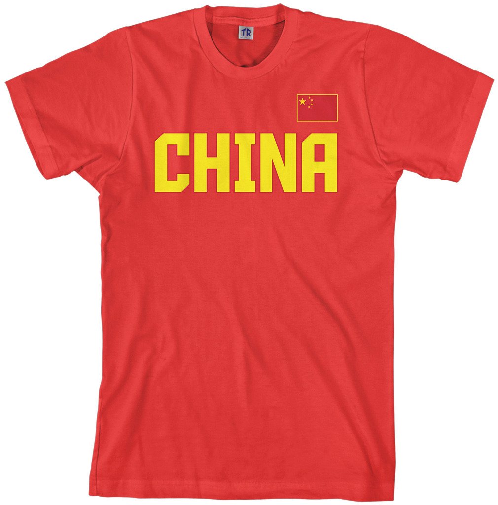 Threadrock Men's China National Team T-shirt Chinese Flag gallery