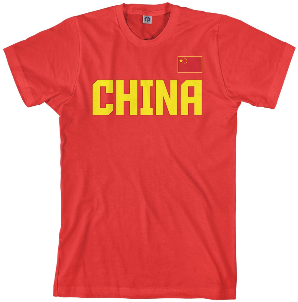 Threadrock Men’s China National Team T-shirt Chinese Flag