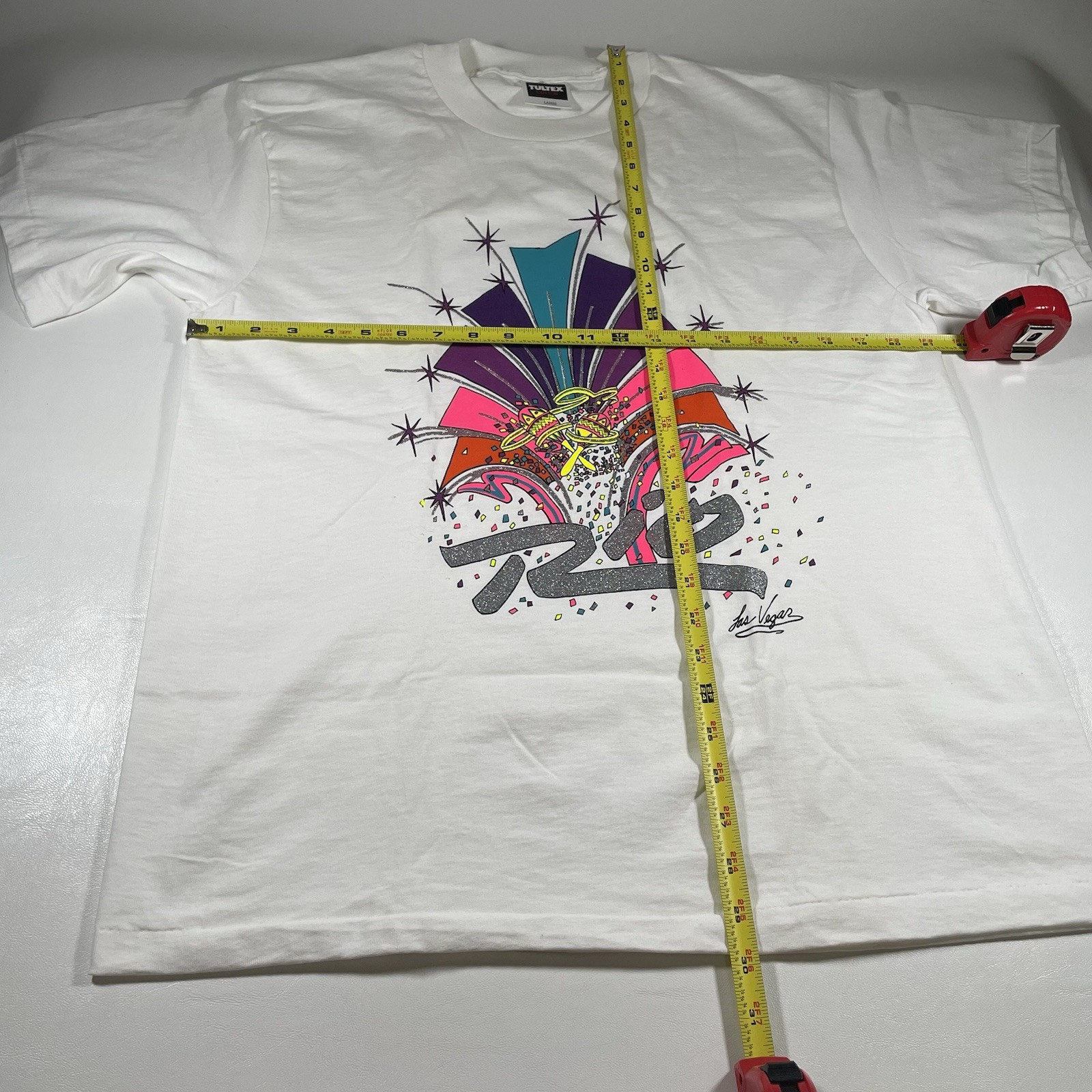 Vtg 90s Rio Las Vegas T Shirt L Graphic Hotel Casino Single Stitch Mens White gallery