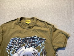 GFTD LA Records Green Olive Graphic Tee NWT