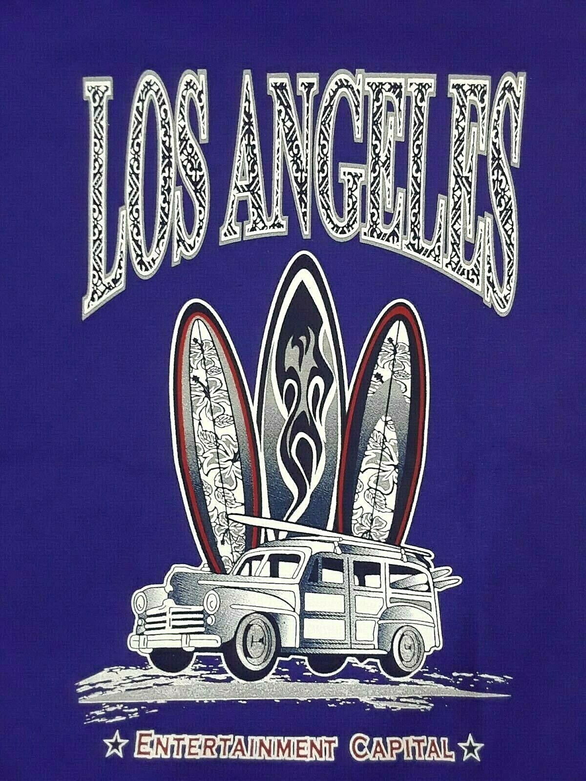 Surf Los Angeles T-Shirt Unisex Small Purple California gallery