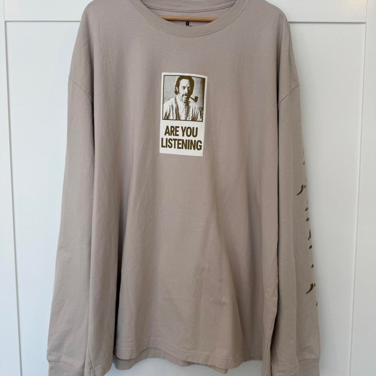 Far Out Allen Watts Are You Listening Long Sleeve T Shirt Oversized Conscious XL gallery