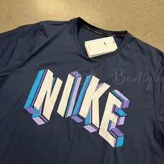 Nike Pro Dri-FIT Men Hyper Dry Graphic Training Top Tee DM6666-451 Navy Size XXL
