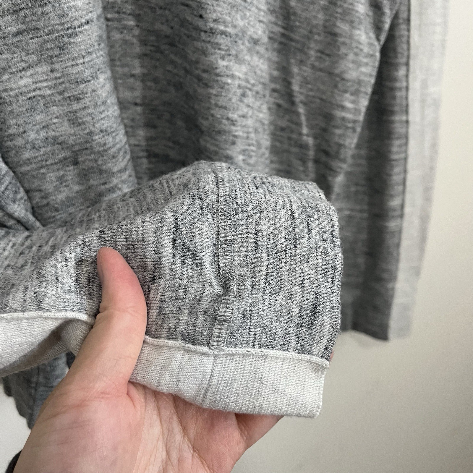 Vince Mens XXL Gray Sweater Tee Long Sleeve Cotton Cashmere Modal Lightweight * gallery