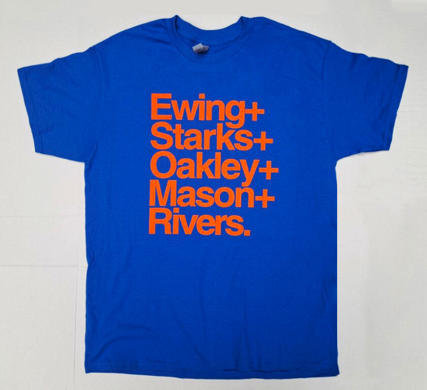 NYK 1994 Retro Names T Shirt, Patrick Ewing, John Starks, Oakley gallery