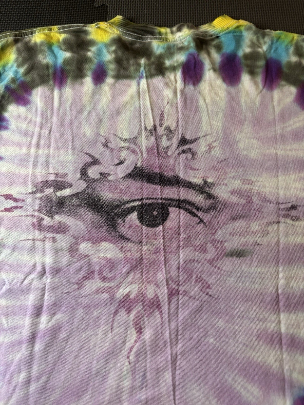 VINTAGE RARE Jimi Hendrix Tie-Dye Double-Sided Graphic Men's T-Shirt Size XL gallery