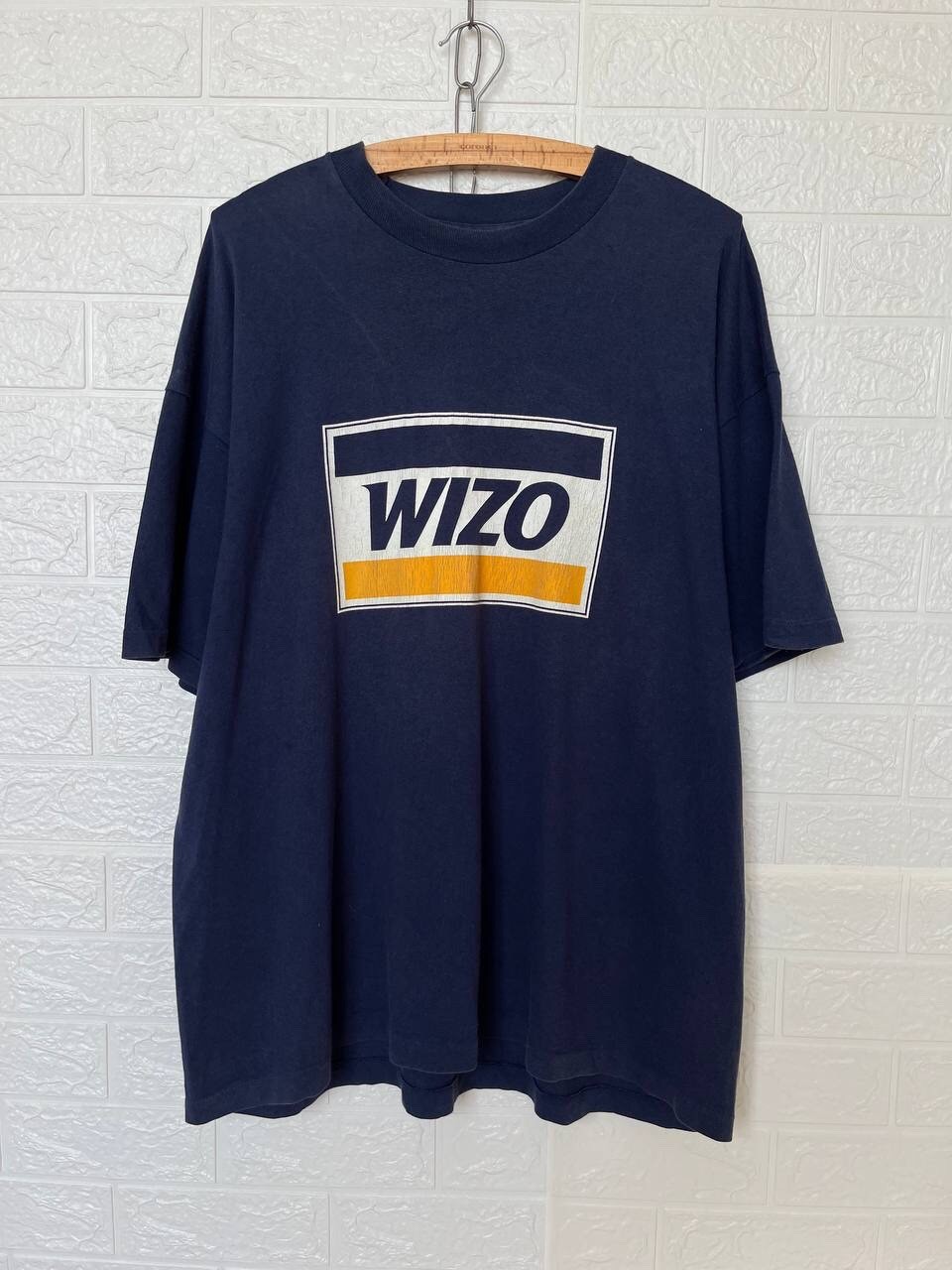 Vintage 90s WIZO Band T-Shirt 1996 German Punk Rock Screen Stars XL Navy Blue