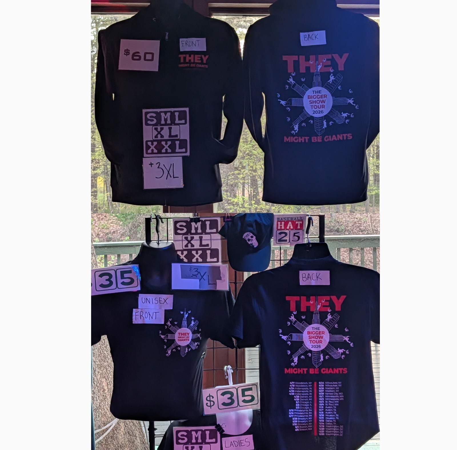 They Might Be Giants The Bigger Show Tour 2026 Hoodie Zip Or T shirt reprint gallery