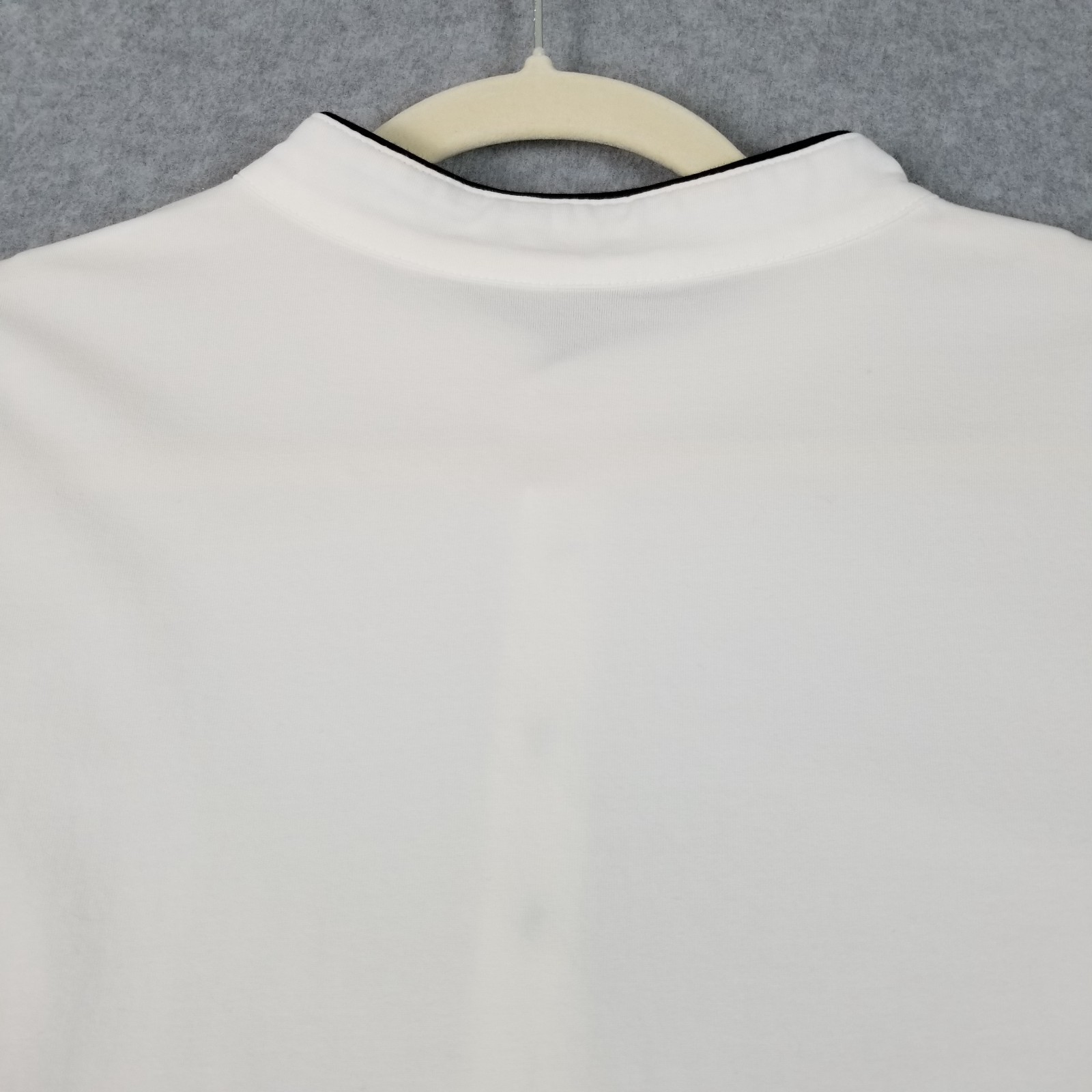 Kuyigo Henley Shirt Men’s 2XL XXL White Long Sleeves Band Collar Stretch Casual gallery