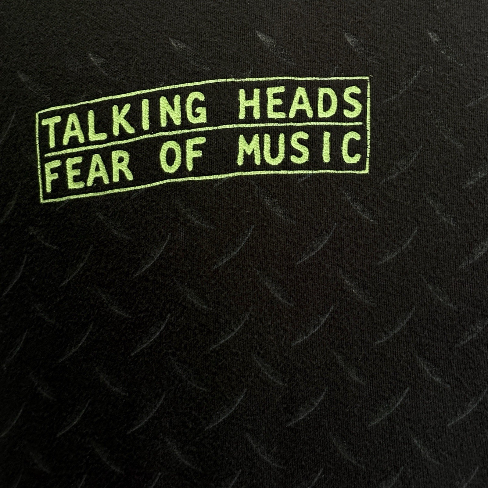 Talking Heads Fear Of Music Black T-Shirt Size M Authentic Collector Music 80's gallery