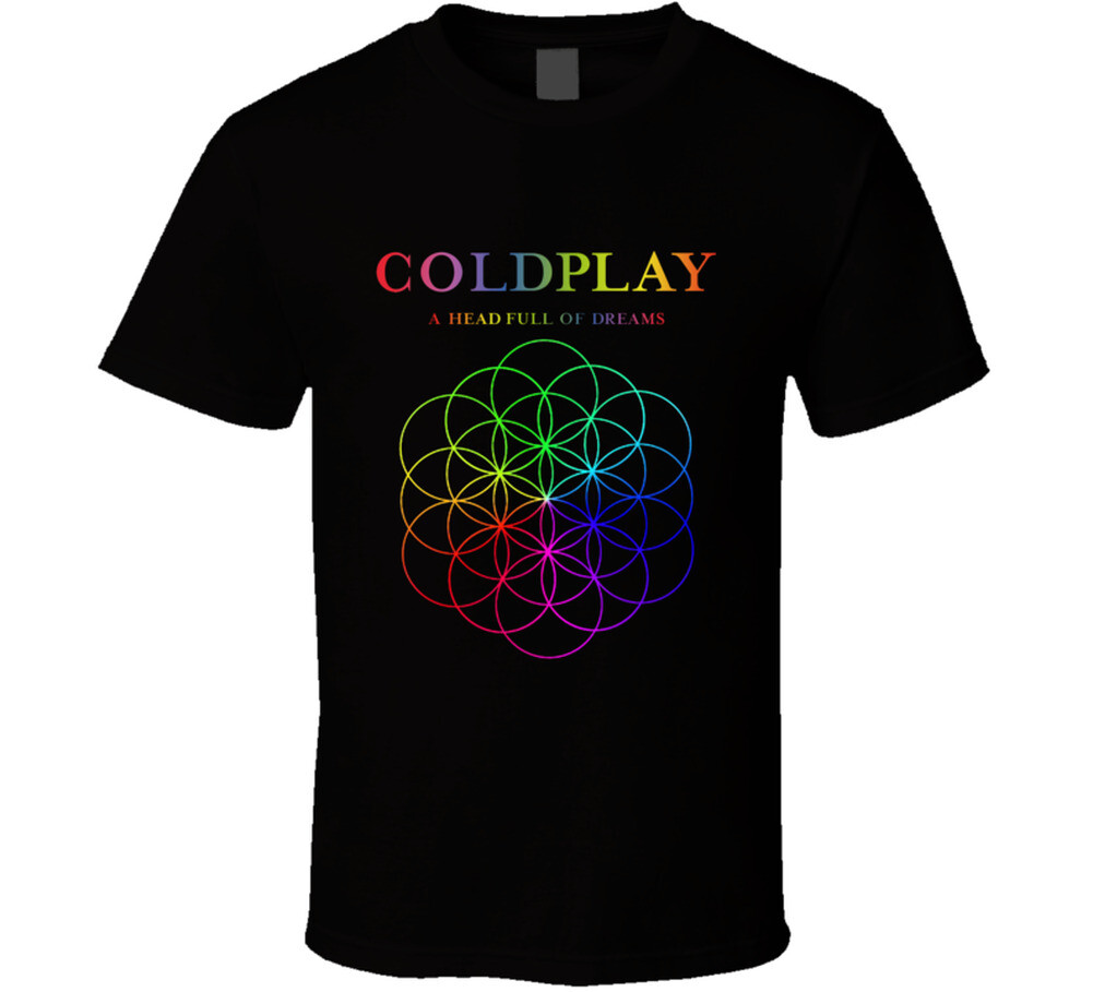 Hot Alternative Rock Music Coldplay A Head Full Of Dreams Concer T Shirt