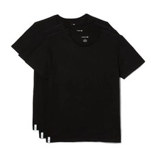 NWT Lacoste 3 Pack Cotton Crew Neck Tee Slim Fit Size Men’s XS